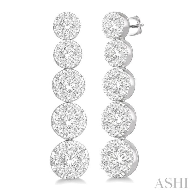 1 1/6 ctw Lovebright Round Cut Diamond Earrings in 14K White Gold 1 1/6 ctw Lovebright Round Cut Diamond Earrings in 14K White Gold