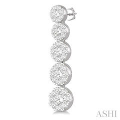 1 1/6 ctw Lovebright Round Cut Diamond Earrings in 14K White Gold 1 1/6 ctw Lovebright Round Cut Diamond Earrings in 14K White Gold