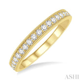 1/3 Ctw Round Cut Diamond Wedding Band in 14K Yellow Gold