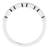 Platinum 1/4 CTW Natural Diamond Anniversary Band