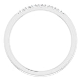 14K White 1/6 CTW Natural Diamond French-Set Anniversary Band