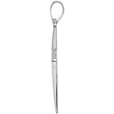 10K White Cross Pendant