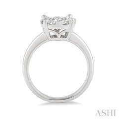 1/2 Ctw Lovebright Round Cut Diamond Ring in 14K White Gold 1/2 Ctw Lovebright Round Cut Diamond Ring in 14K White Gold