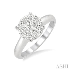 1/4 Ctw Lovebright Round Cut Diamond Ring in 14K White Gold 1/4 Ctw Lovebright Round Cut Diamond Ring in 14K White Gold