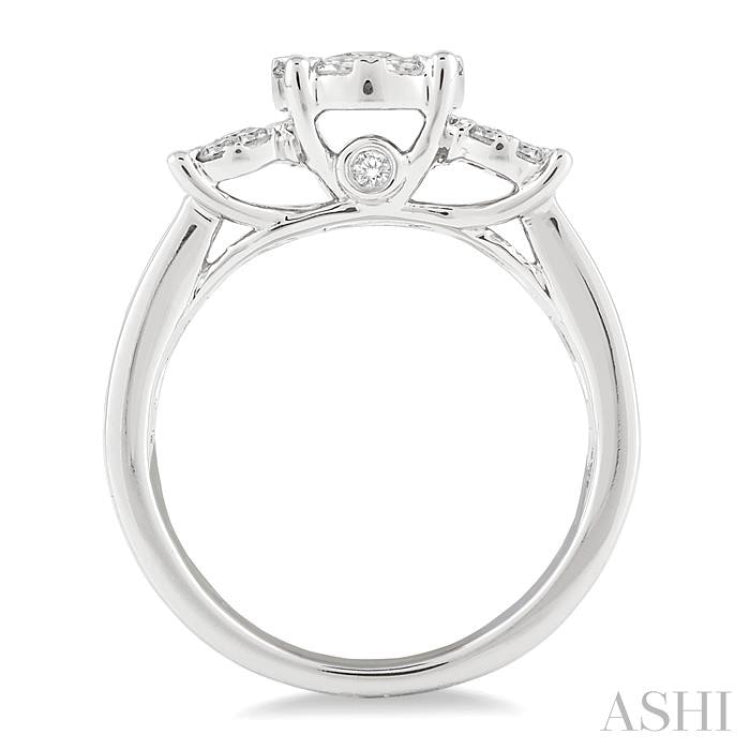 1 ctw Lovebright Round Cut Diamond Ring in 14K White Gold 1 ctw Lovebright Round Cut Diamond Ring in 14K White Gold