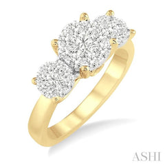 1 ctw Lovebright Round Cut Diamond Ring in 14K Yellow and White Gold 1 ctw Lovebright Round Cut Diamond Ring in 14K Yellow and White Gold