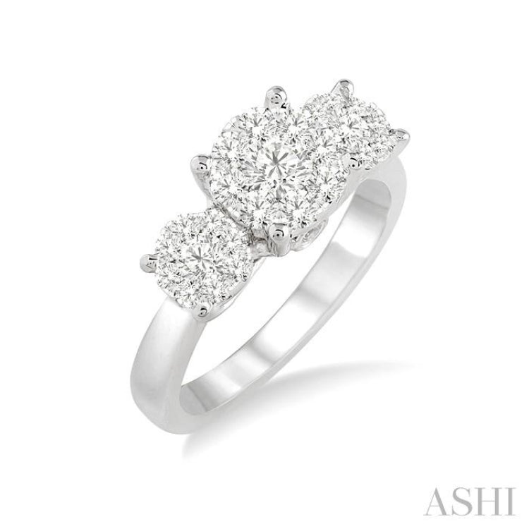 1/2 ctw Lovebright Round Cut Diamond Ring in 14K White Gold 1/2 ctw Lovebright Round Cut Diamond Ring in 14K White Gold