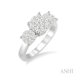 1/2 ctw Lovebright Round Cut Diamond Ring in 14K White Gold 1/2 ctw Lovebright Round Cut Diamond Ring in 14K White Gold