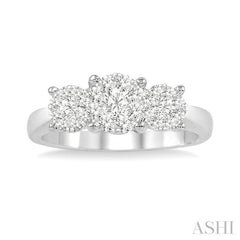 1/2 ctw Lovebright Round Cut Diamond Ring in 14K White Gold 1/2 ctw Lovebright Round Cut Diamond Ring in 14K White Gold