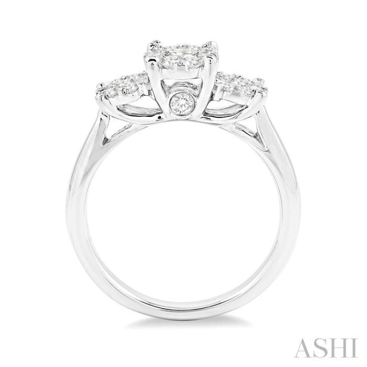 1/2 ctw Lovebright Round Cut Diamond Ring in 14K White Gold 1/2 ctw Lovebright Round Cut Diamond Ring in 14K White Gold