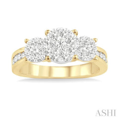 3/4 ctw Lovebright Round Cut Diamond Ring in 14K Yellow and White Gold 3/4 ctw Lovebright Round Cut Diamond Ring in 14K Yellow and White Gold