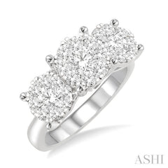 1 1/2 ctw Lovebright Round Cut Diamond Ring in 14K White Gold 1 1/2 ctw Lovebright Round Cut Diamond Ring in 14K White Gold