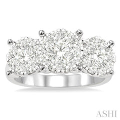 1 1/2 ctw Lovebright Round Cut Diamond Ring in 14K White Gold 1 1/2 ctw Lovebright Round Cut Diamond Ring in 14K White Gold