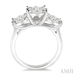 1 1/2 ctw Lovebright Round Cut Diamond Ring in 14K White Gold 1 1/2 ctw Lovebright Round Cut Diamond Ring in 14K White Gold