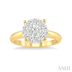 1/3 Ctw Lovebright Round Cut Diamond Ring in 14K Yellow and White Gold 1/3 Ctw Lovebright Round Cut Diamond Ring in 14K Yellow and White Gold