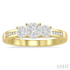 1/3 Ctw Lovebright Round Cut Diamond Ring in 14K Yellow and White Gold 1/3 Ctw Lovebright Round Cut Diamond Ring in 14K Yellow and White Gold