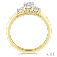 1/3 Ctw Lovebright Round Cut Diamond Ring in 14K Yellow and White Gold 1/3 Ctw Lovebright Round Cut Diamond Ring in 14K Yellow and White Gold