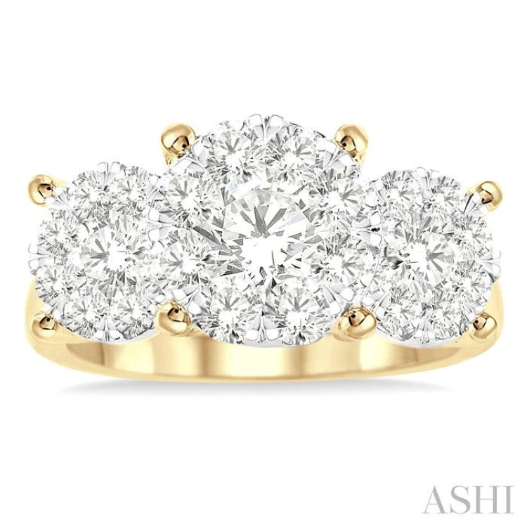 2 ctw Lovebright Round Cut Diamond Ring in 14K Yellow and White Gold 2 ctw Lovebright Round Cut Diamond Ring in 14K Yellow and White Gold