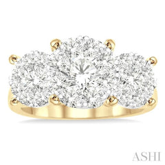 2 ctw Lovebright Round Cut Diamond Ring in 14K Yellow and White Gold 2 ctw Lovebright Round Cut Diamond Ring in 14K Yellow and White Gold