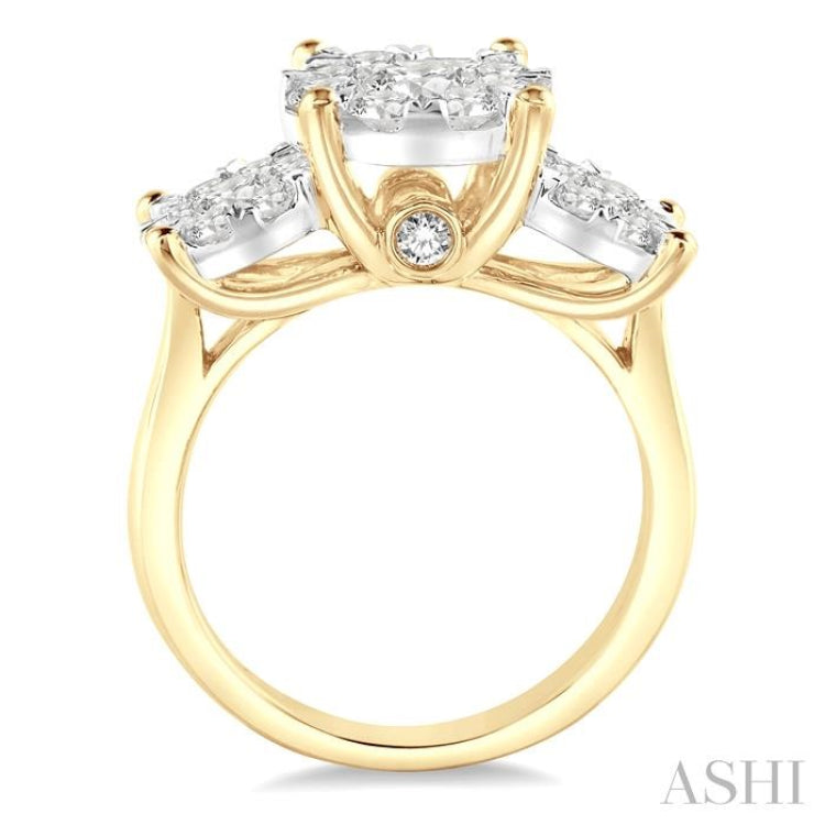 2 ctw Lovebright Round Cut Diamond Ring in 14K Yellow and White Gold 2 ctw Lovebright Round Cut Diamond Ring in 14K Yellow and White Gold
