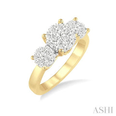 1/2 ctw Lovebright Round Cut Diamond Ring in 14K Yellow and White Gold 1/2 ctw Lovebright Round Cut Diamond Ring in 14K Yellow and White Gold