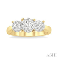 1/2 ctw Lovebright Round Cut Diamond Ring in 14K Yellow and White Gold 1/2 ctw Lovebright Round Cut Diamond Ring in 14K Yellow and White Gold