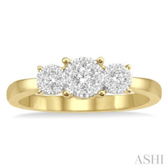 1/3 ctw Lovebright Round Cut Diamond Ring in 14K Yellow and White Gold 1/3 ctw Lovebright Round Cut Diamond Ring in 14K Yellow and White Gold