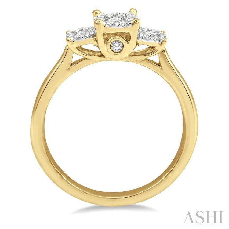 1/3 ctw Lovebright Round Cut Diamond Ring in 14K Yellow and White Gold 1/3 ctw Lovebright Round Cut Diamond Ring in 14K Yellow and White Gold