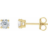 14K Yellow Gold 1/2 CTW Lab-Grown Diamond Earrings