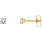 14K Yellow Gold 1/3 CTW Lab-Grown Diamond 4-Prong Stud Earrings