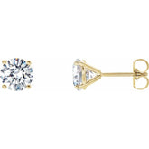 14K Yellow Gold 1 1/2 CTW Lab-Grown Diamond 4-Prong Stud Earrings