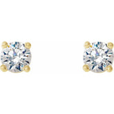 14K Yellow Gold 1/6 CTW Lab-Grown Diamond Stud Earrings