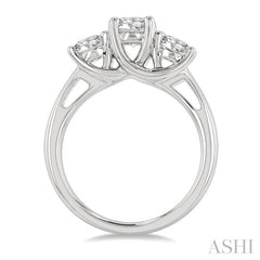 1 1/2 Ctw Past, Present and Future Round Cut Diamond Precious Ring in 14K White Gold 1 1/2 Ctw Past, Present and Future Round Cut Diamond Precious Ring in 14K White Gold