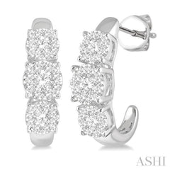 1 ctw Lovebright Round Cut Diamond Earrings in 14K White Gold 1 ctw Lovebright Round Cut Diamond Earrings in 14K White Gold