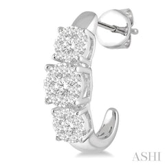 1 ctw Lovebright Round Cut Diamond Earrings in 14K White Gold 1 ctw Lovebright Round Cut Diamond Earrings in 14K White Gold
