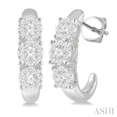 1/2 ctw Lovebright Round Cut Diamond Earrings in 14K White Gold 1/2 ctw Lovebright Round Cut Diamond Earrings in 14K White Gold