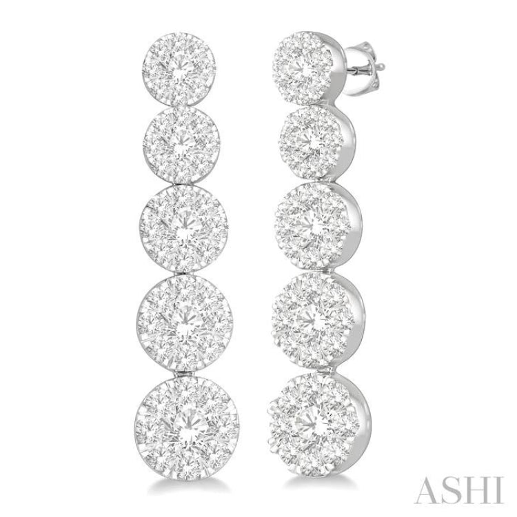 1 1/6 ctw Lovebright Round Cut Diamond Earrings in 14K White Gold 1 1/6 ctw Lovebright Round Cut Diamond Earrings in 14K White Gold