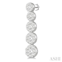 1 1/6 ctw Lovebright Round Cut Diamond Earrings in 14K White Gold 1 1/6 ctw Lovebright Round Cut Diamond Earrings in 14K White Gold
