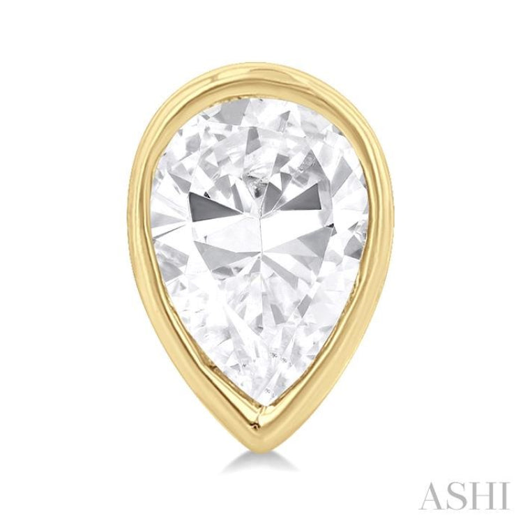 1/5 ctw Petite Bezel Set Pear Cut Diamond Fashion Stud Earring in 10K Yellow Gold 1/5 ctw Petite Bezel Set Pear Cut Diamond Fashion Stud Earring in 10K Yellow Gold