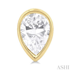 1/5 ctw Petite Bezel Set Pear Cut Diamond Fashion Stud Earring in 10K Yellow Gold 1/5 ctw Petite Bezel Set Pear Cut Diamond Fashion Stud Earring in 10K Yellow Gold