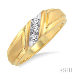1/8 Ctw Round Cut Diamond Women's Ring in 10K Yellow Gold 1/8 Ctw Round Cut Diamond Women's Ring in 10K Yellow Gold