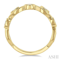 1/20 Ctw Marquise Shape Round Cut Diamond Stackable Band in 14K Yellow Gold 1/20 Ctw Marquise Shape Round Cut Diamond Stackable Band in 14K Yellow Gold