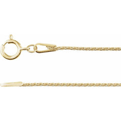14K Yellow 1 mm Wheat 24" Chain 14K Yellow 1 mm Wheat 24" Chain