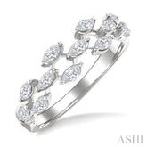 1/2 Ctw Scatter Marquise Cut Diamond Fashion Band in 14K White Gold