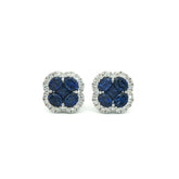 Diamond and Sapphire Earrings