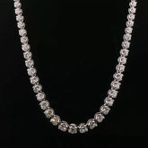 Sterling Silver Diamond Tennis Necklace (Lab Grown)