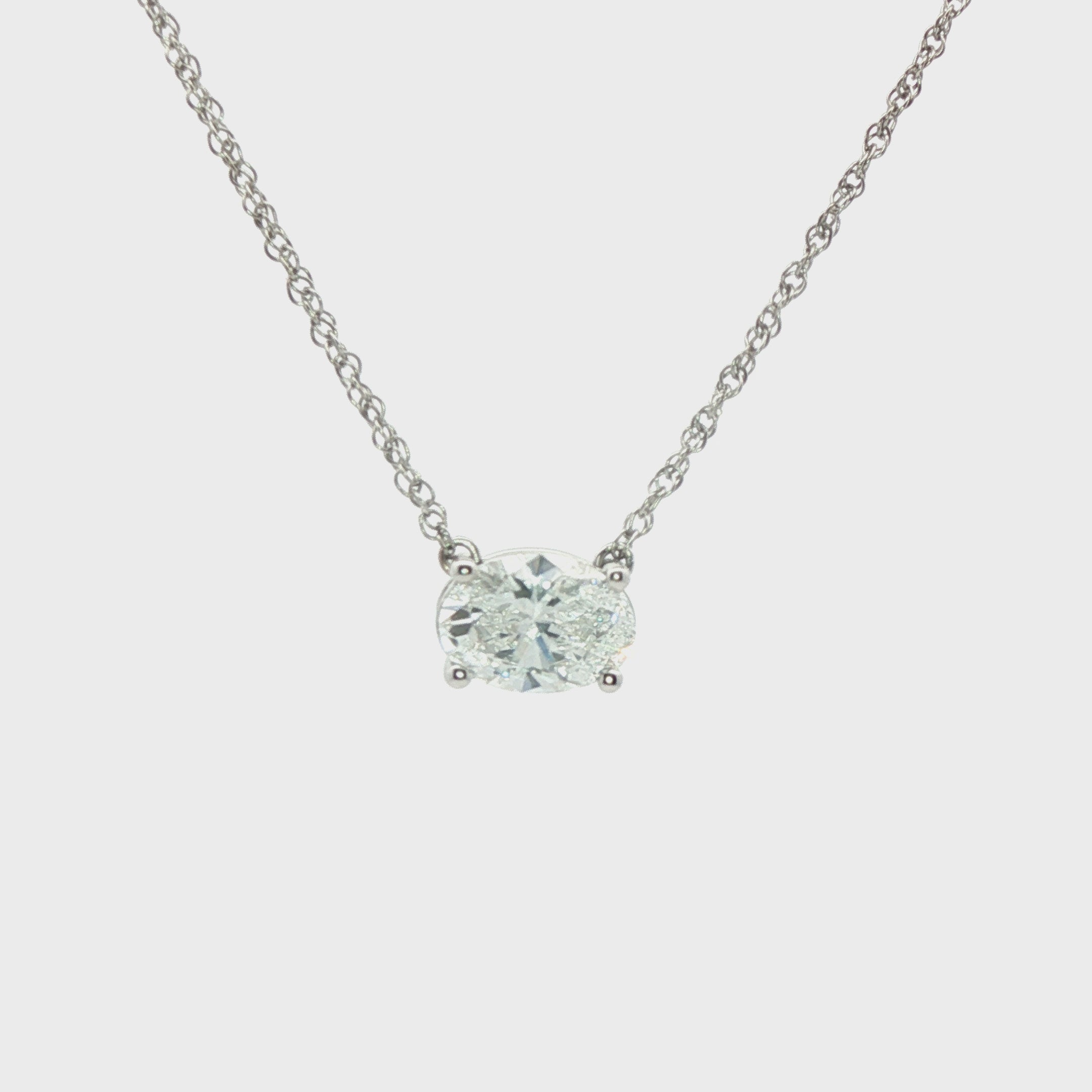 Lab Grown Diamond Solitaire Pendant
