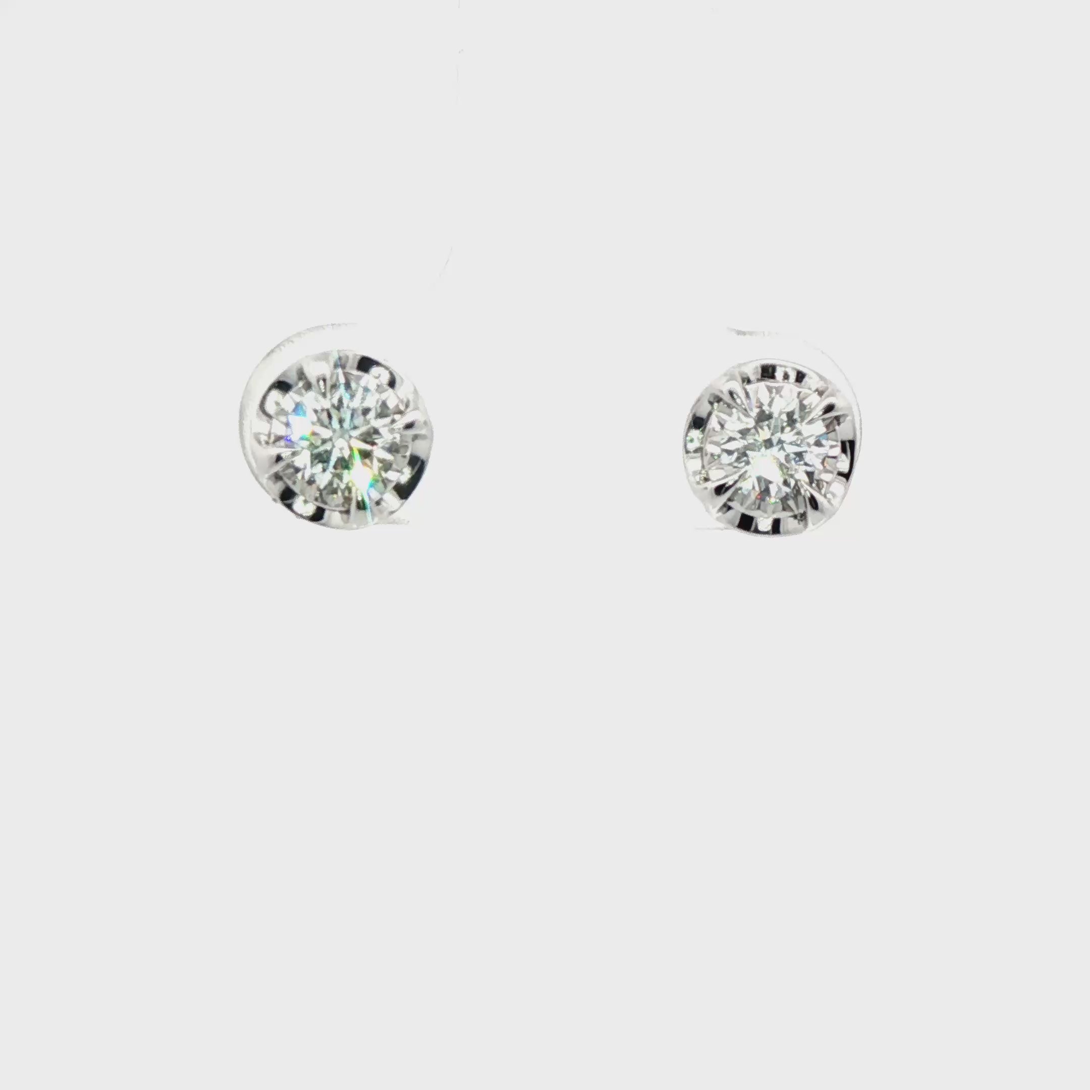 Lab Grown Diamond Pendant and Earring Set