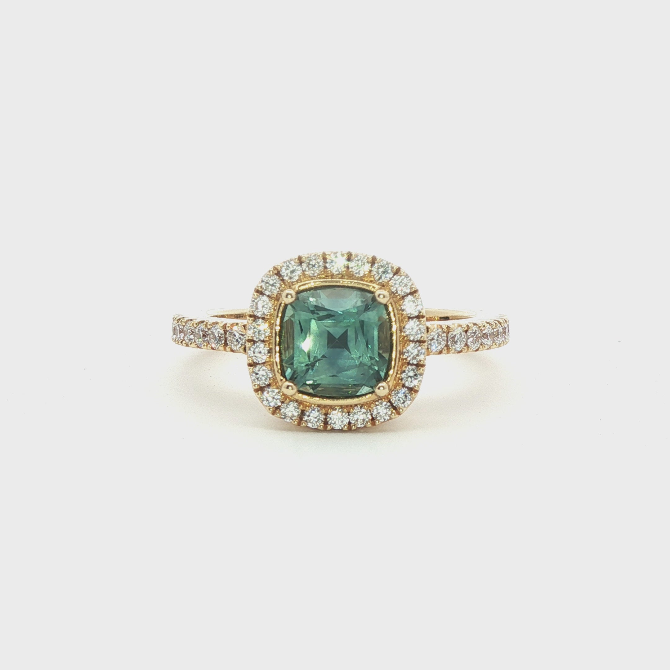 Montana Sapphire and Diamond Ring