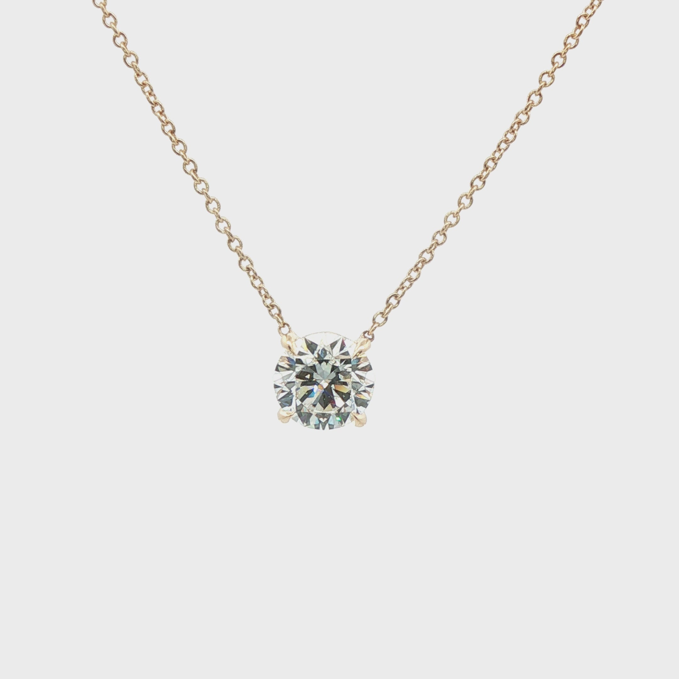 Lab Grown Diamond Solitaire Pendant